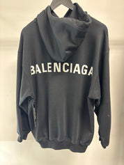 Balenciaga Archetype Back Logo Hoodie Black