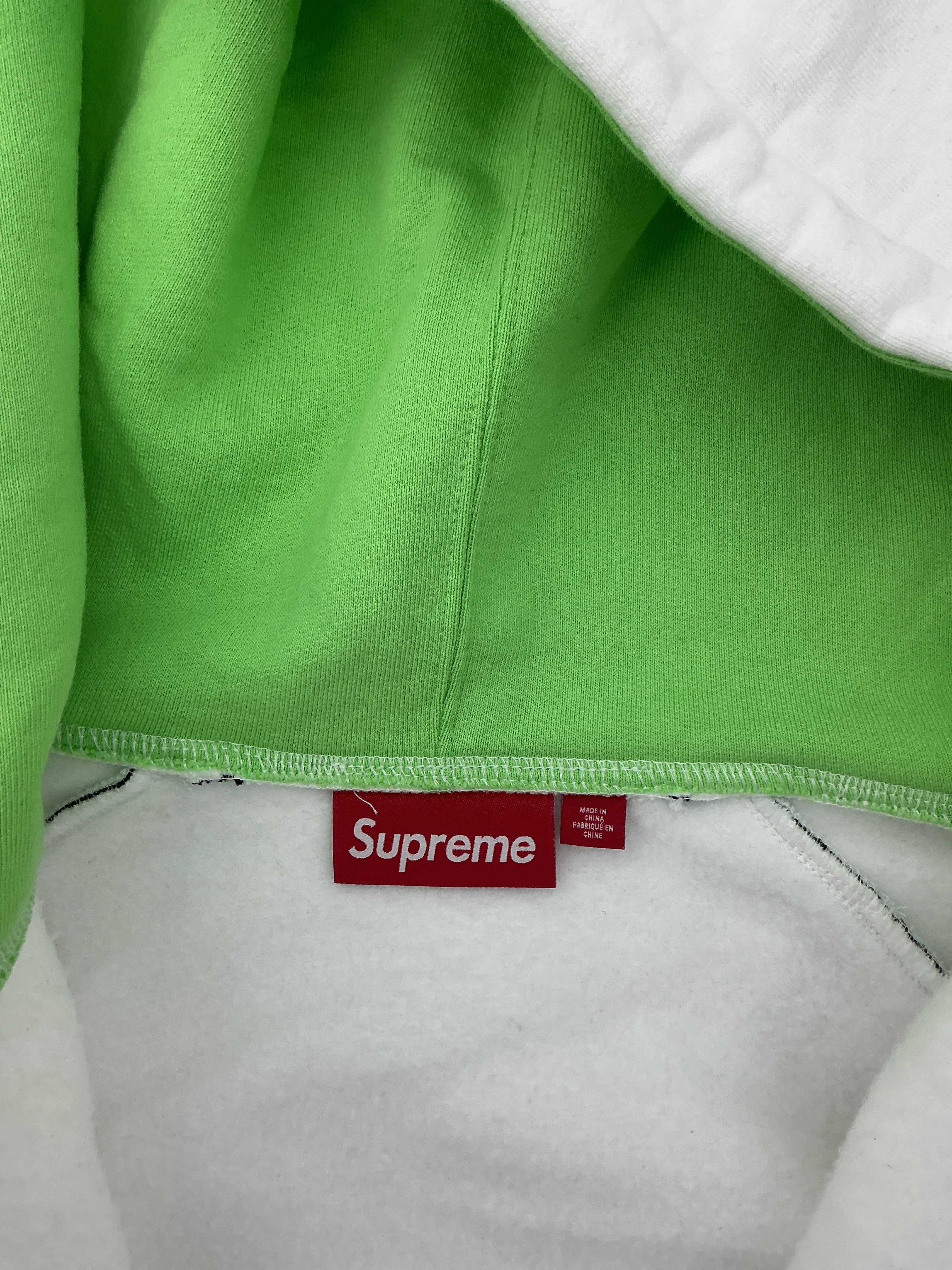 Supreme Playoffs Zip Up Hooded Sweatshirt White