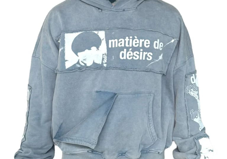 Matiere De Desirs ENCORE HOODIE ‘WASHED BLUE’
