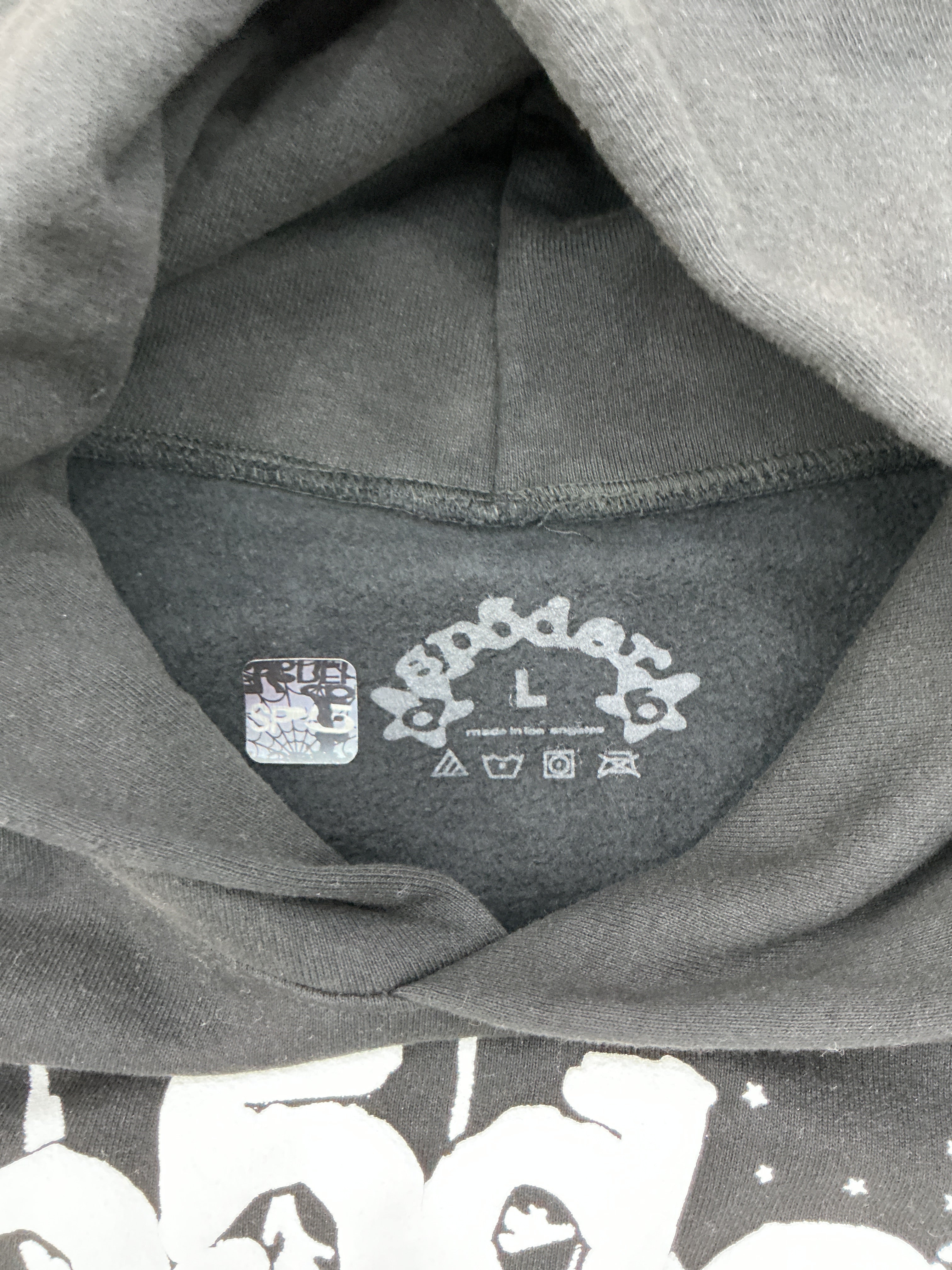 Sp5der OG Web Hoodie Black
