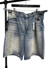 HAPPY MEMORIES DON'T DIE HMDD 'H-STAR CRYSTAL' JORT SHORTS