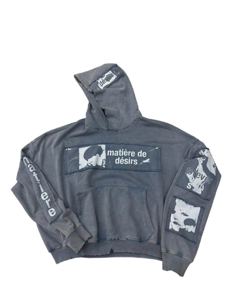 Matiere De Desirs ENCORE HOODIE ‘WASHED BLUE’