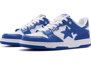 A Bathing Ape Bape SK8 Sta Blue White Patent