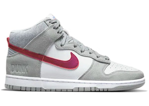 Nike Dunk High Light Smoke Grey Gym Red