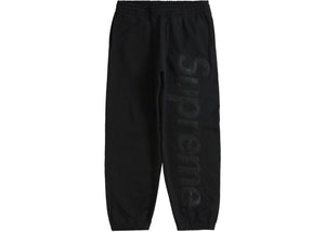 Supreme Satin Appliqué Sweatpant (FW23) Black
