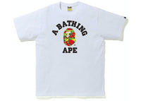 BAPE Sta Camo College Tee White/Multi