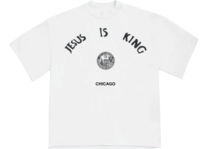 Kanye West Jesus Is King Chicago Seal T Shirt White
