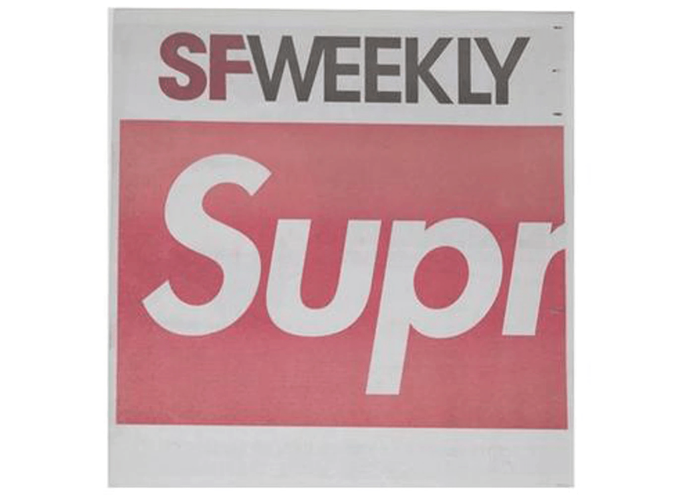 Supreme SF Weekly Newspaper Red