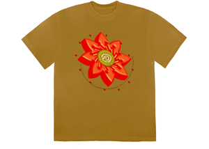 Travis Scott Cactus Jack Flower T-Shirt Gold