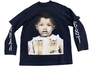 Kanye West Donda Chicago Listening Event House Layered Longsleeve Black