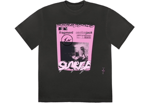 Travis Scott Cactus Jack For Fragment Pink Sunrise T-Shirt Washed Black