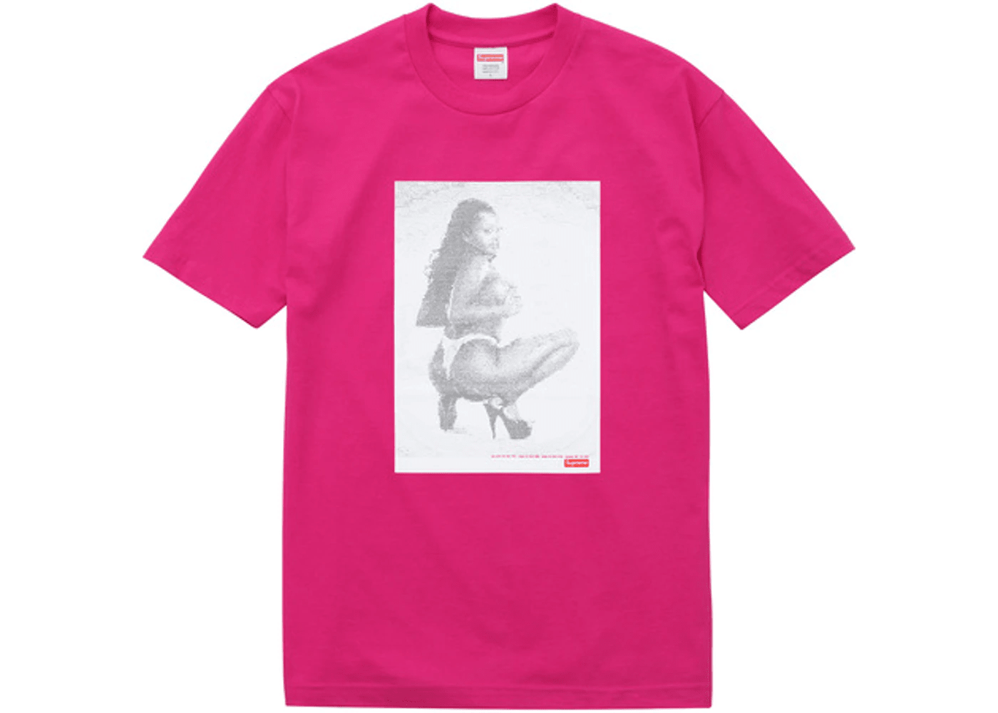 Supreme Digi Tee Hot Pink