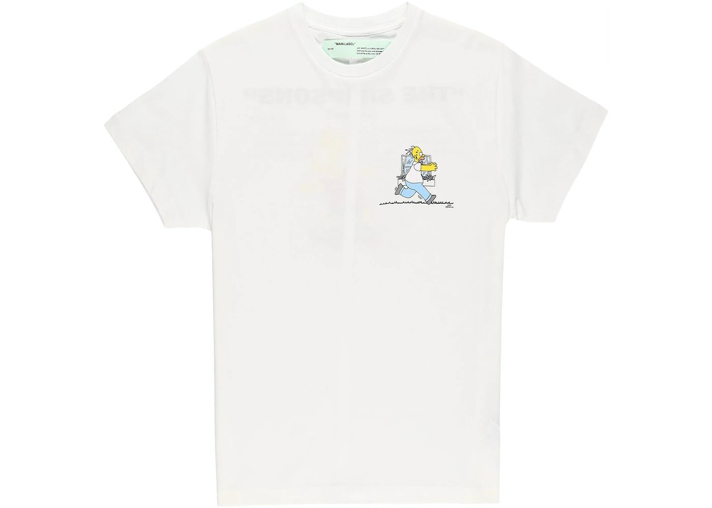 Off-White Homer and Bart Simpson T-shirt White/Multicolor
