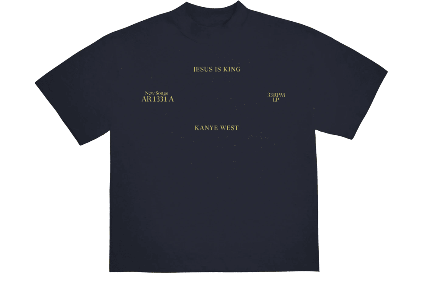 Kanye West Jesus Is King Vinyl II T-Shirt Navy