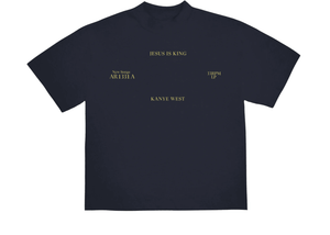 Kanye West Jesus Is King Vinyl II T-Shirt Navy