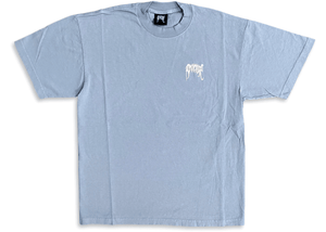Revenge Basic Embroidered T-Shirt Light Blue