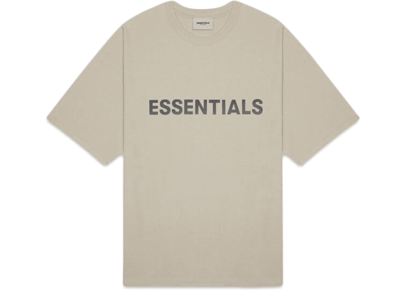 Fear Of God Essentials Boxy T-Shirt Applique Logo Olive/Khaki