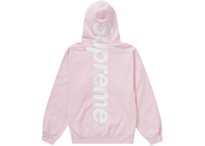 Supreme Satin Appliqué Hooded Sweatshirt (FW23) Light Pink