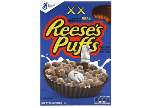 KAWS X Reese's Puffs Limited Edition Cereal (Not Fit For Human Consumption) Blue