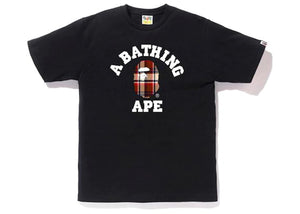 BAPE Bape Check College Tee Black/Red