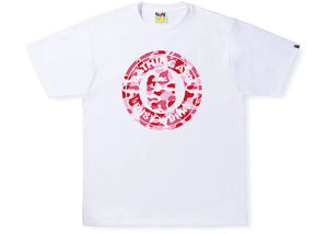 BAPE ABC Camo Single Color Busy Works Tee (SS22) White Pink