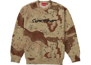 Supreme Futura Logo Crewneck Chocolate Chip Camo