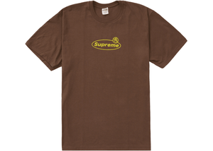 Supreme Warning Tee Brown