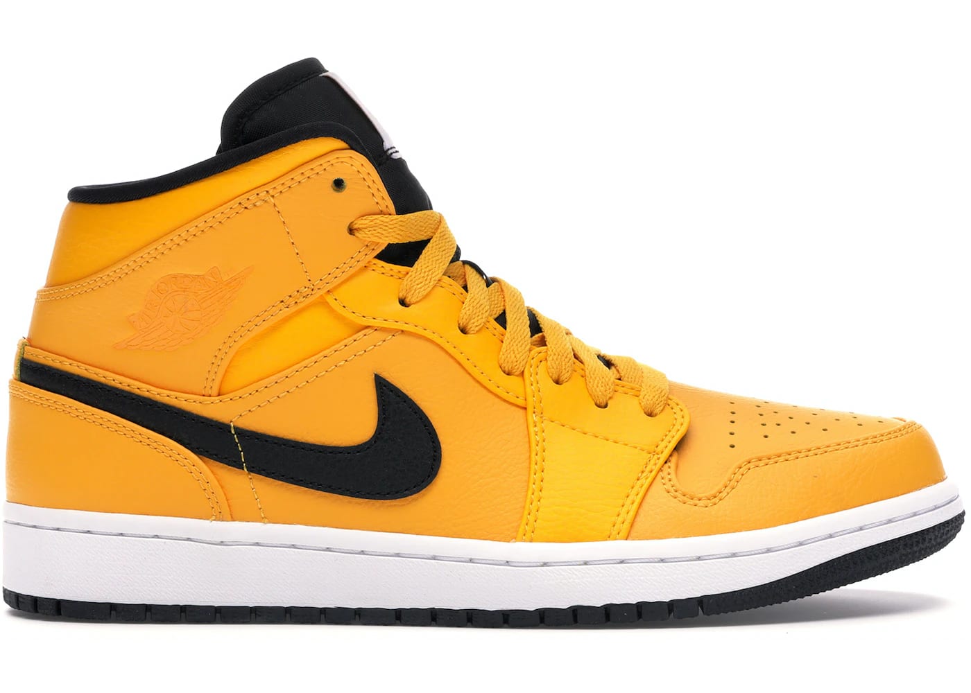 Jordan 1 Mid University Gold Black