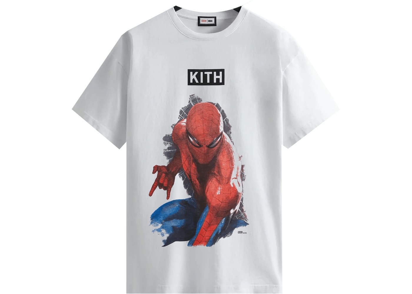 Kith Marvel Spider-Man Action Vintage Tee White – SOLEPLIER