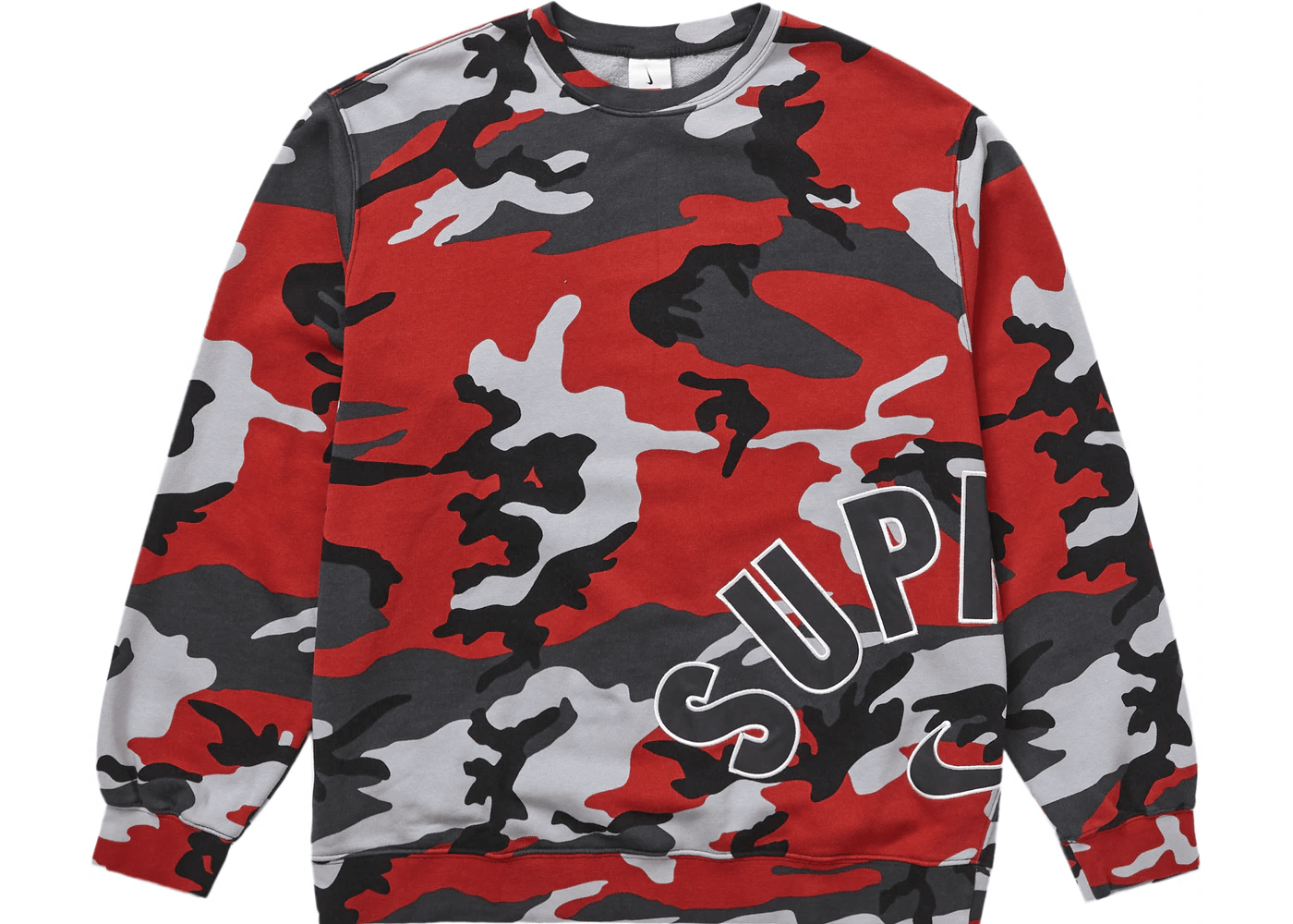 Supreme Nike Arc Crewneck Red Camo