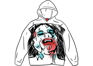 Supreme Leigh Bowery Airbrushed Hooded Sweatshirt White
