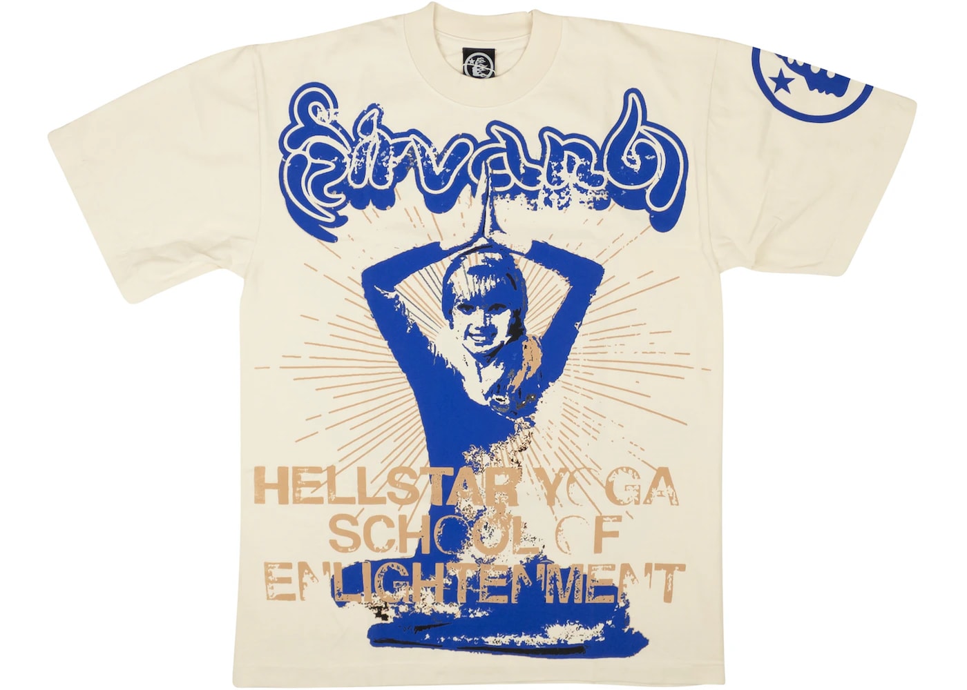 Hellstar Yoga T-shirt Cream