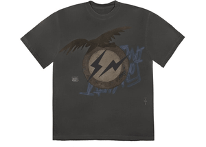 Travis Scott Cactus Jack For Fragment Create T-Shirt Washed Black