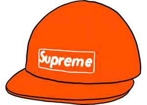 Supreme Barbour Waxed Cotton Camp Cap Orange