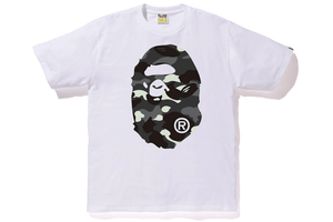 BAPE City Camo Big Ape Head Tee White/Black/Gray