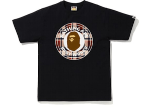 BAPE Check Busy Works Tee Black/Red