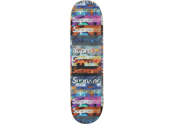 Supreme Distorted Logo Skateboard Deck Black