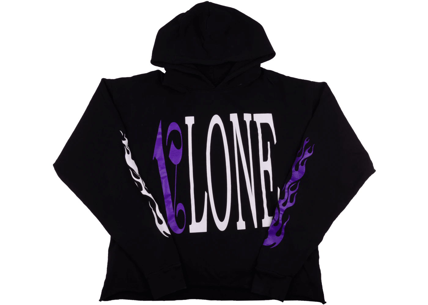 Vlone X Palm Angels Hoodie Black/Purple