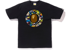 BAPE Multi Camo Busy Works Tee Black/Black
