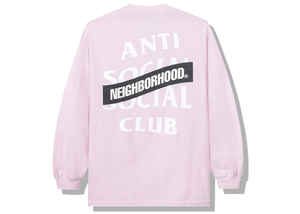 Anti Social Social Club X Neighborhood AW05 Pink Long Sleeve Tee Longsleeve Tee Pink