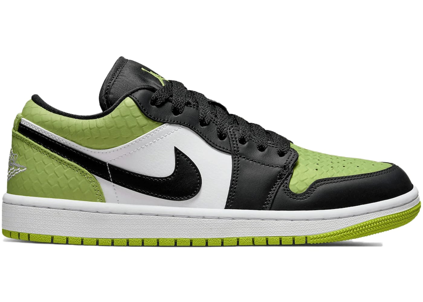 Jordan 1 Low Snakeskin Vivid Green (Women's)
