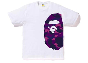 BAPE Color Camo Side Big Ape Head Tee White/Purple