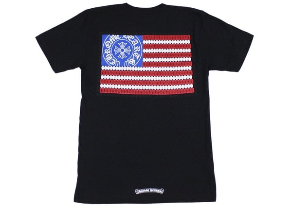 Chrome Hearts American Flag Dagger T-Shirt Black