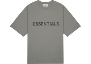 Fear Of God Essentials Boxy T-Shirt Applique Logo Gray Flannel/Charcoal