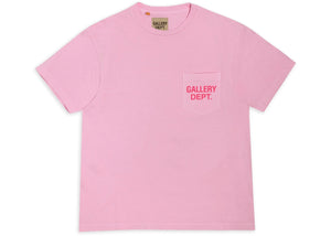 Gallery Dept. Logo Pocket T-Shirt Pink