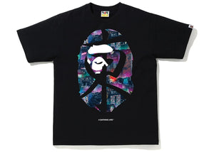 BAPE Neon Tokyo Kanji Tee Black