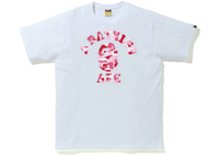 BAPE ABC Camo College Tee (SS21) White/Pink