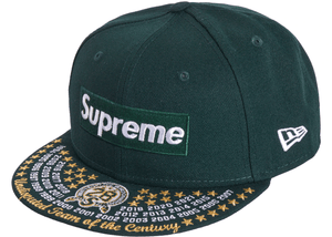Supreme Undisputed Box Logo New Era Fitted Hat Dark Green