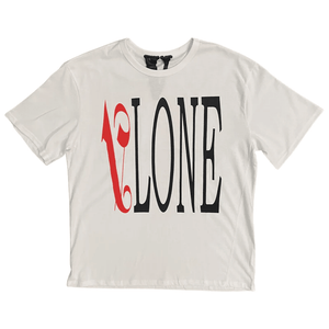 VLONE X Palm Angels Flame Staple Tee White/Red