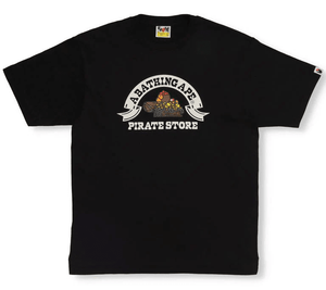 BAPE Pirate Milo Treasure Tee Black